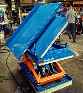 scissor lift with both tilt and turn table
