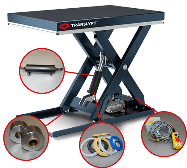 Translyft Lifting table and spareparts