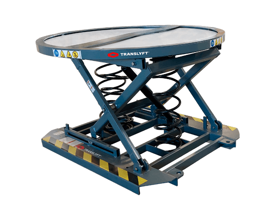 Translyft veerbelaste lifter voor palletiseren