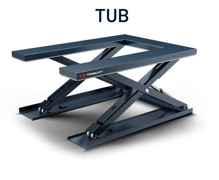 Translyft low profile lifting table in u shape
