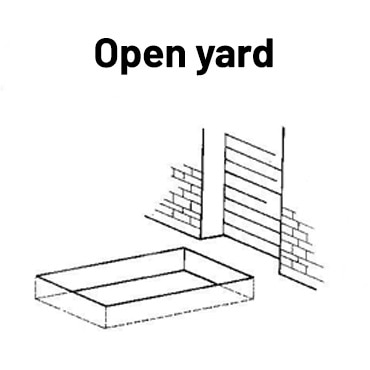 Lastkaj i open yard