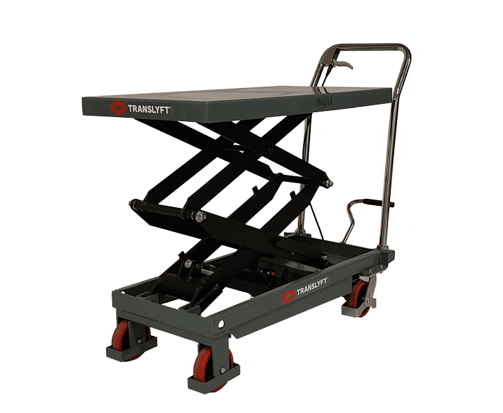 lifting trolley with double scissor