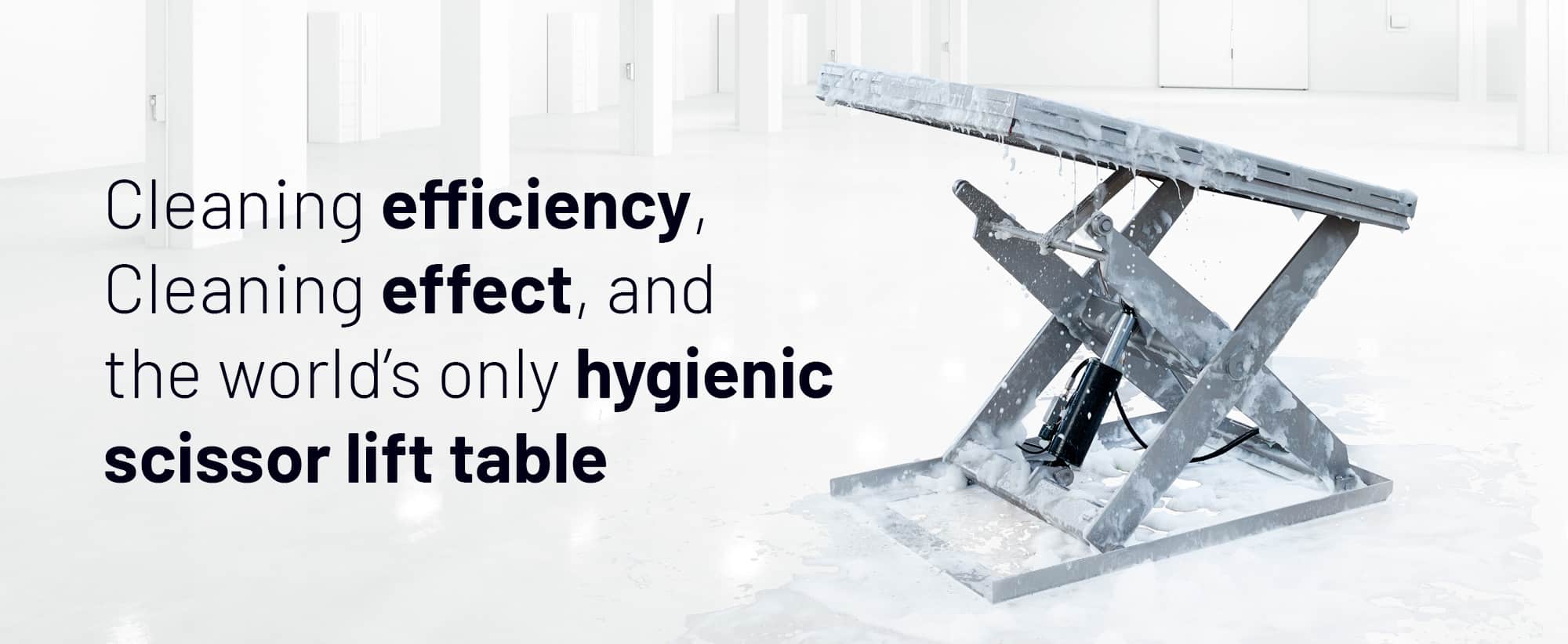 Table élévatrice hygiénique de Translyft