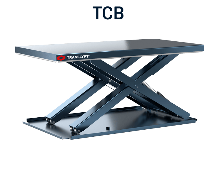 translyft low profile scissor lift table 