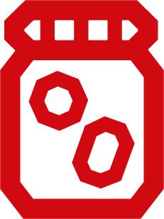 icon showing bottle with pills