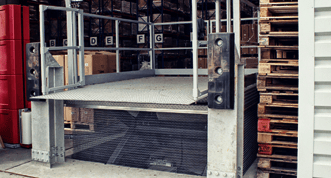 Translyft loading bay at warehouse
