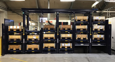 Translyft pallet elevator for access to multiple pallets at once 
