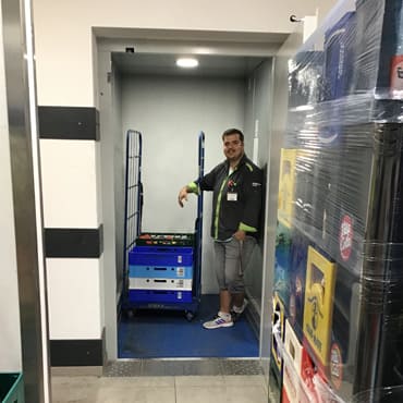 Translyft Goods lift with attendant 