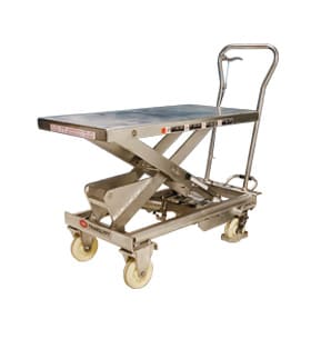 Translyft Stainless steel lifting trolley 
