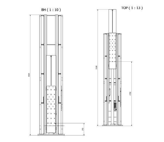 TSL tower 1500 generel technical drawing